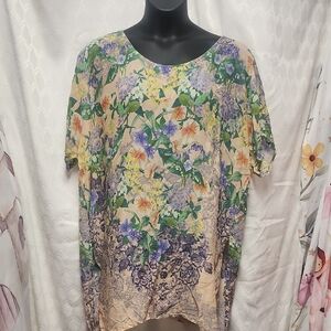 Floral Johnny Was Short Sleeve top